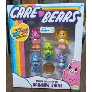 Care Bears Rainbow Shine Collector Set — Walmart Exclusive 5-Fig Mini Bears 2020